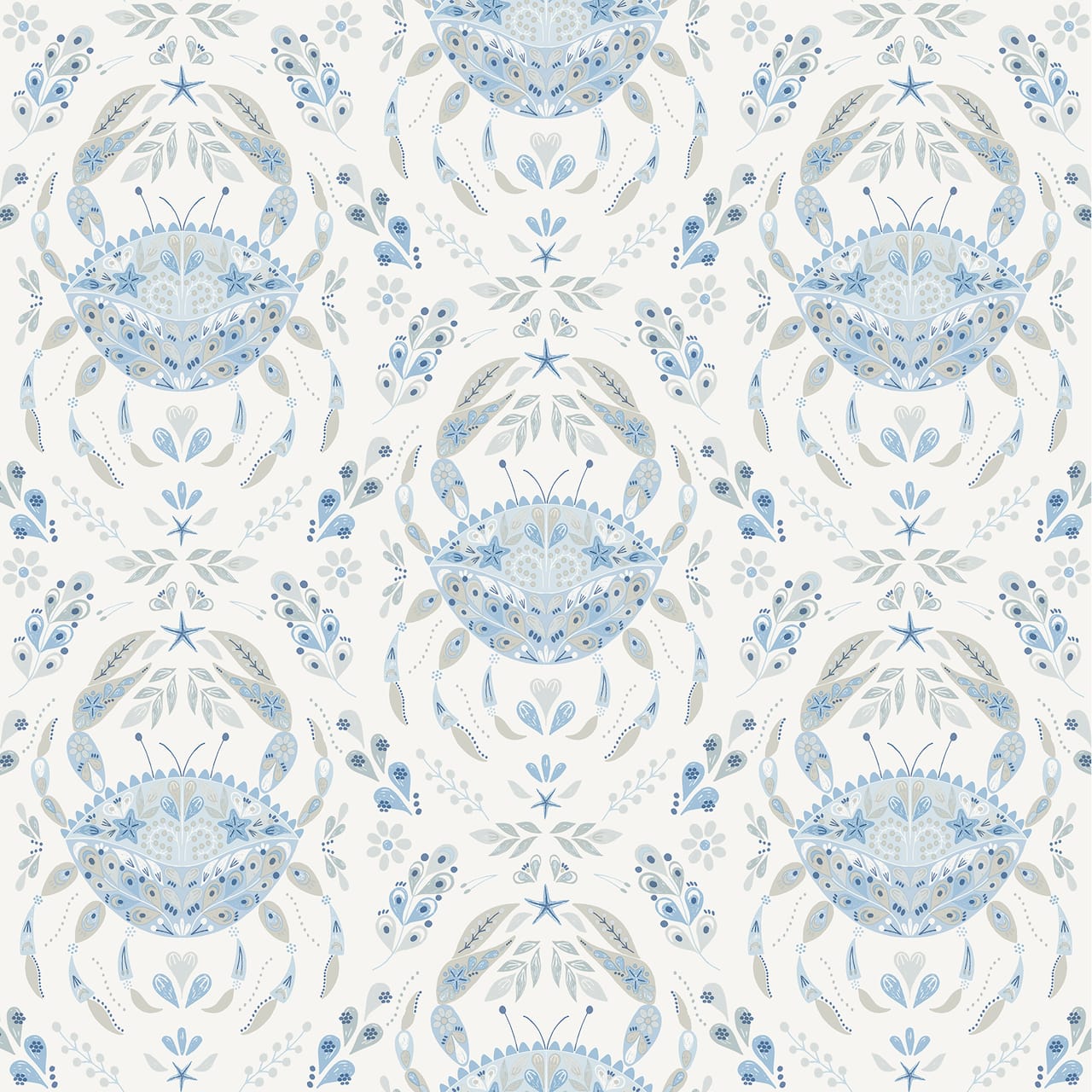 NuWallpaper Blue Shellby Peel & Stick Wallpaper